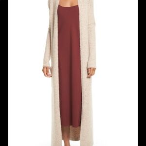 Theory Torina Oat Multi Donegal knit cardigan/oat